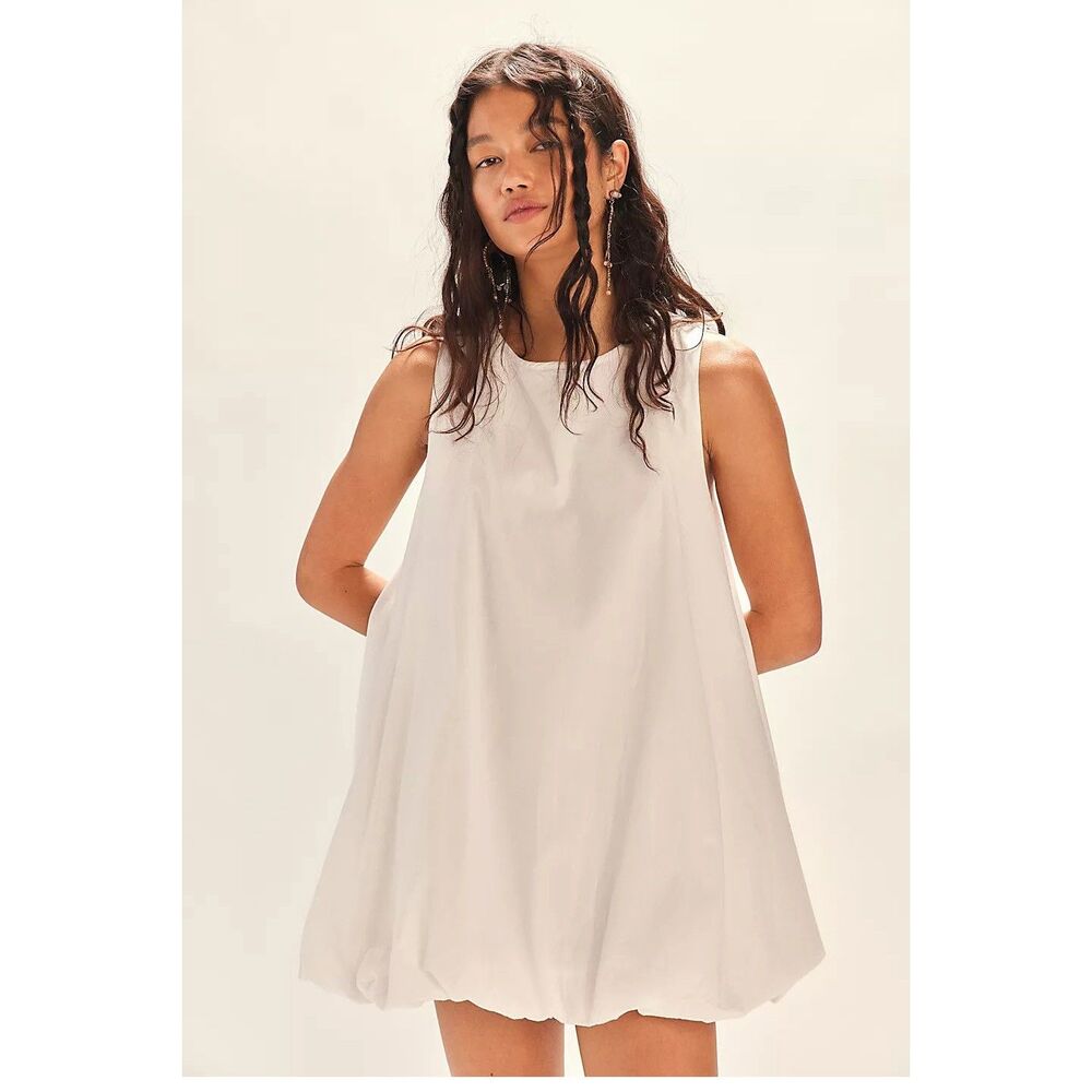 Free People Free-est Struttin' Bubble Mini Dress Sleeveless Cotton M 291326